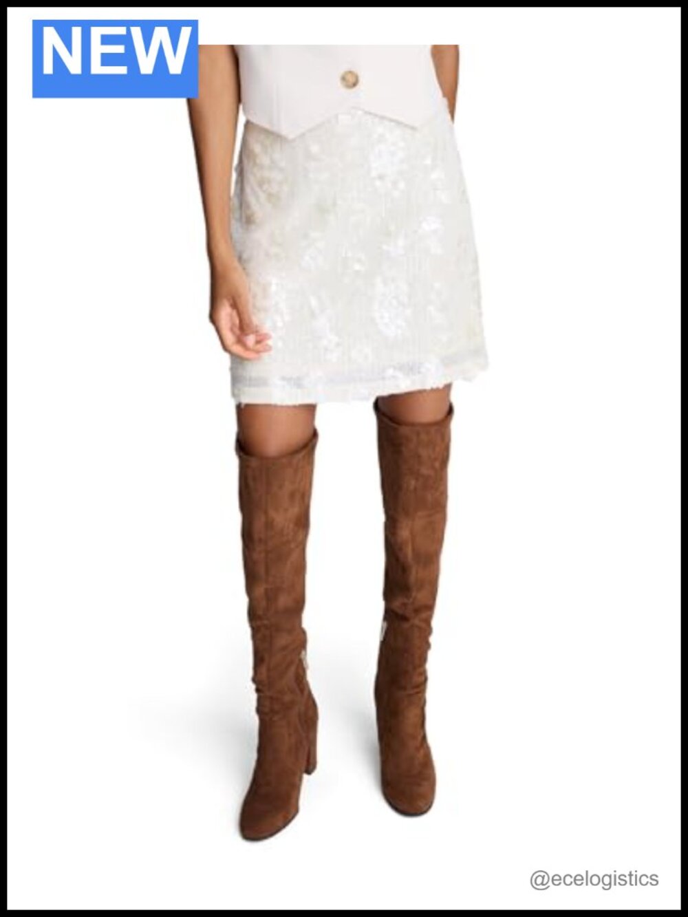Sequin Pull-On Mini Skirt Polyester Elastane Party Cocktail